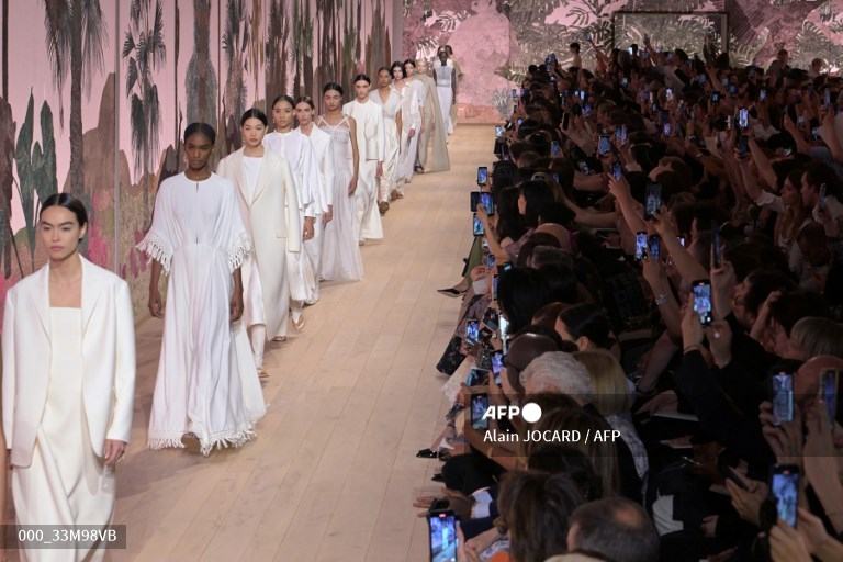 Greek goddesses at Dior couture show