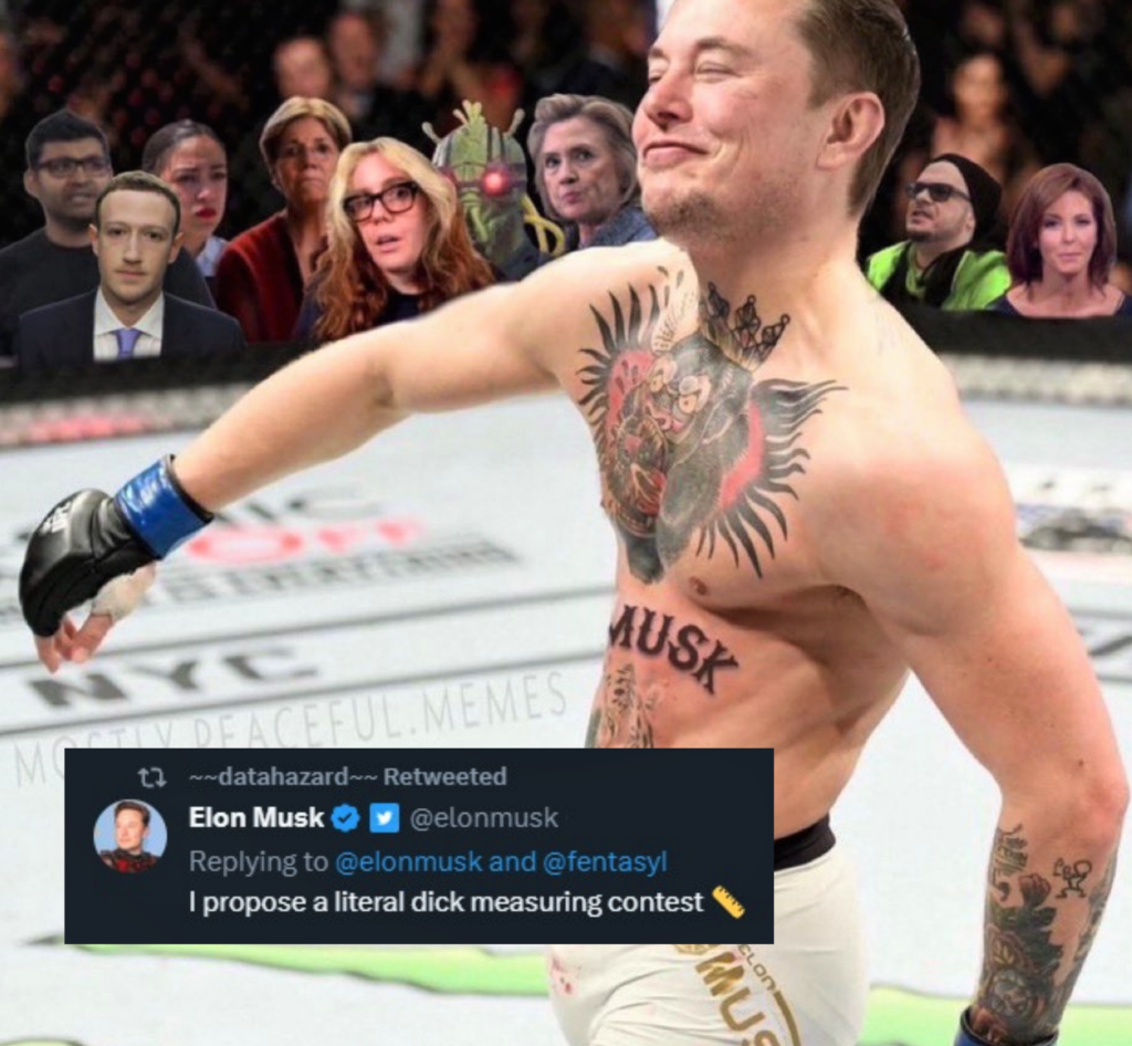 Musk hits Zuck below the belt