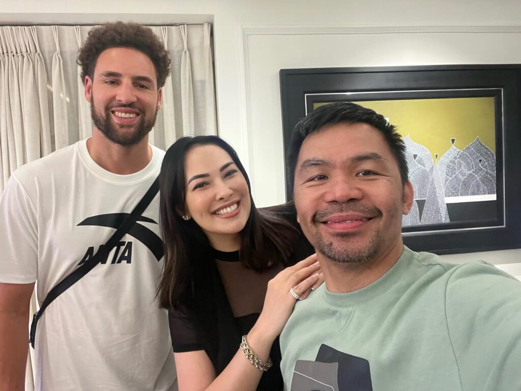Ruffa and fam’s groufie with Klay Thompson