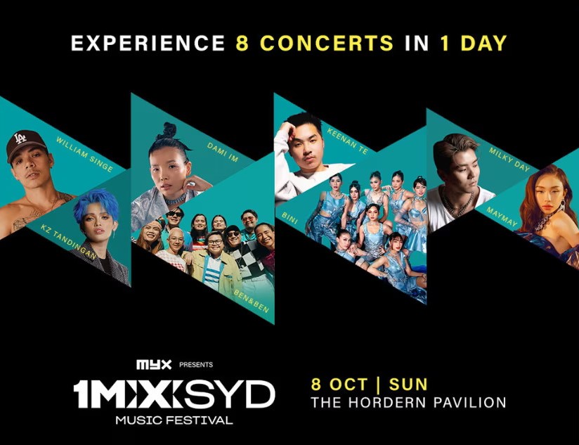 ‘1MX’ HEADS TO SYDNEY WITH  WORLD-CLASS PINOY ACTS MAYMAY, KZ, BINI AND BEN&BEN