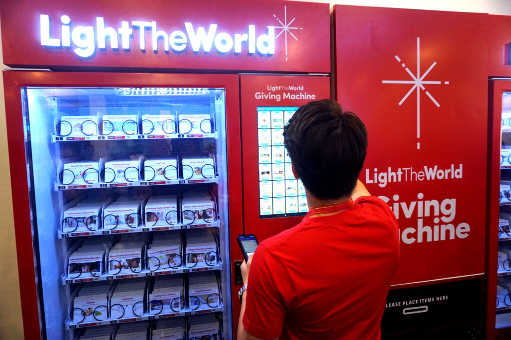 Light The World Giving Machines illuminate holiday spirit