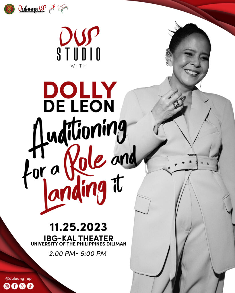 Dolly de Leon to conduct workshop on auditioning