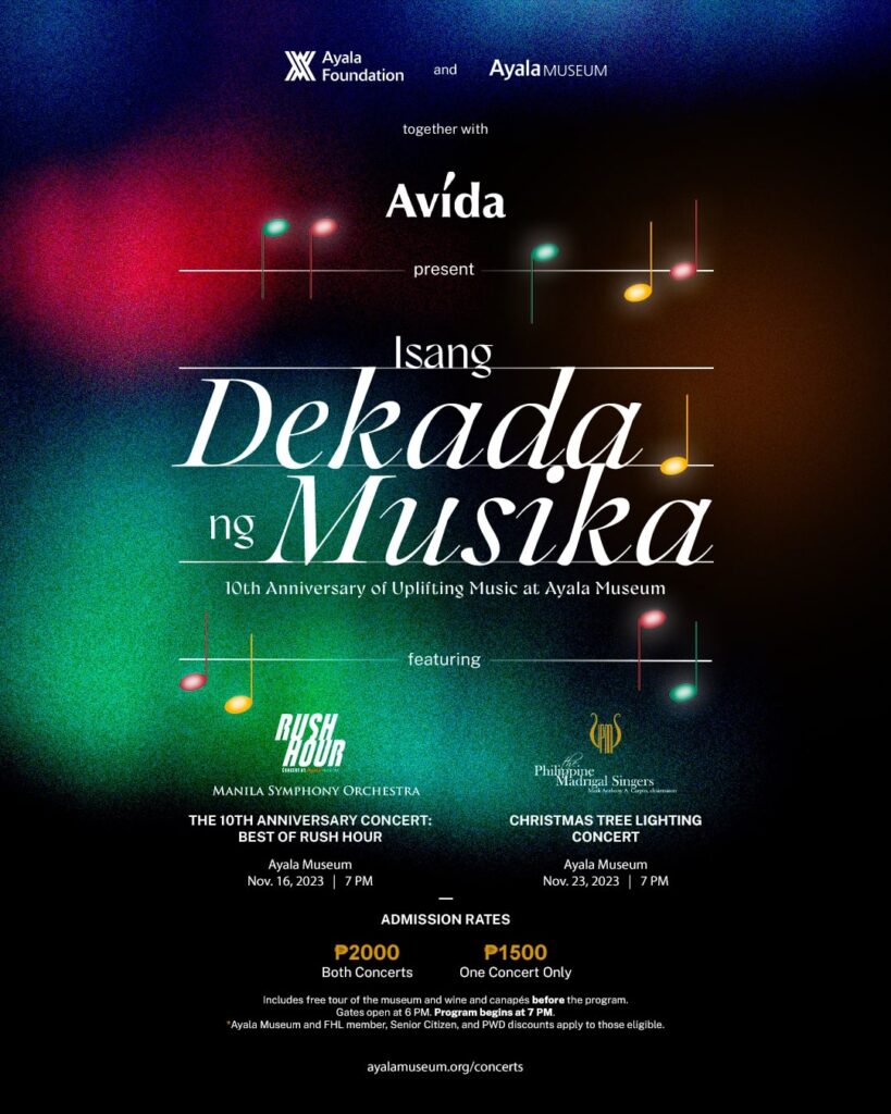 Ayala Museum celebrates ‘Isang Dekada ng Musika’ with Madrigal Singers, Manila Symphony Orchestra