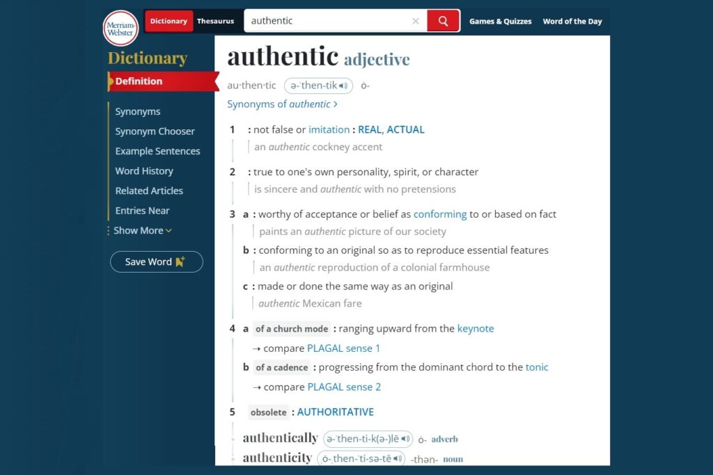 Merriam-Webster crowns ‘authentic’ as word of the year