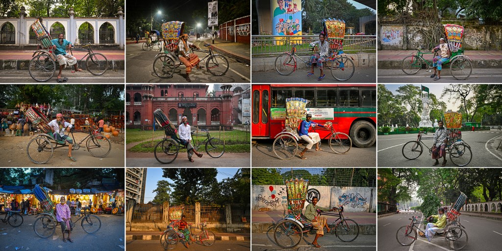 Fading colors: Bangladesh’s threatened rickshaw art
