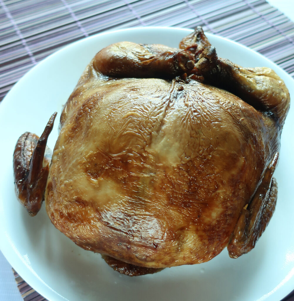 Stuffed roasted chicken for the Chinese New Year