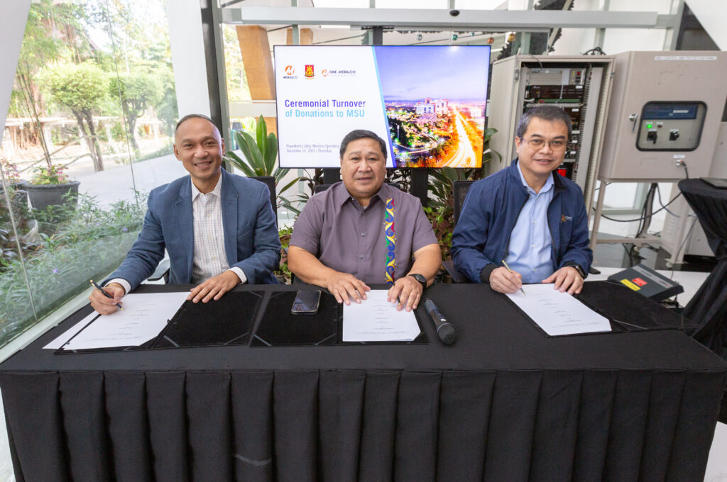 MSU receives Meralco electrical system equipment