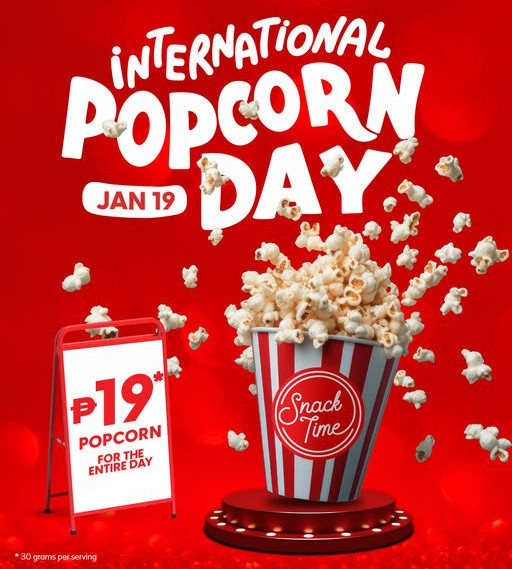 Celebrate International Popcorn Day at SM Cinema