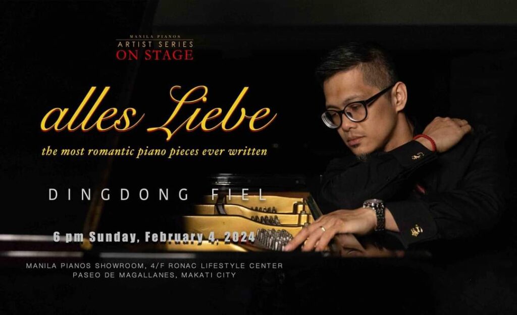 Manila Pianos Artist Series presents Dingdong Fiel