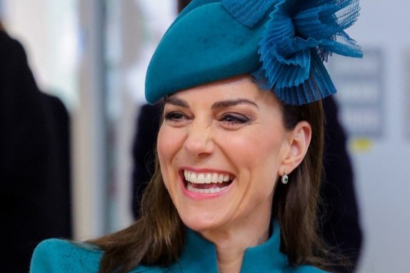 An all-smiling and lovely Kate Middleton quashes theories and rumors