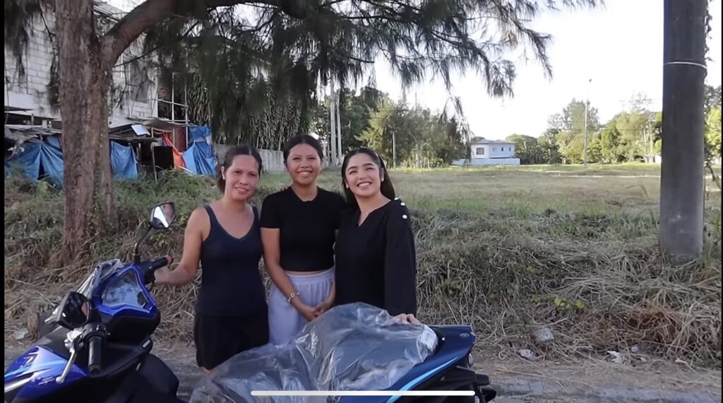 Andrea Brillantes surprises ‘kasambahay’ with a motorcycle each