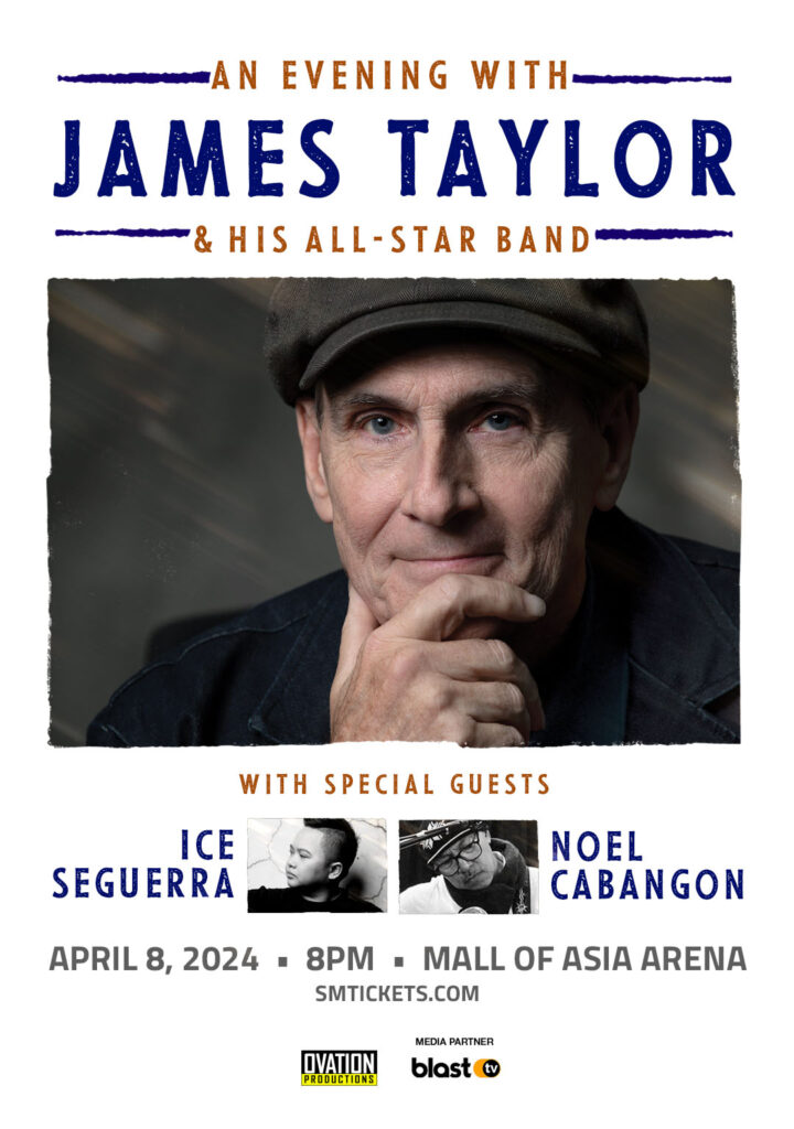 Ice Seguerra, Noel Cabangon as Special Guests in James Taylor’s Manila Concert