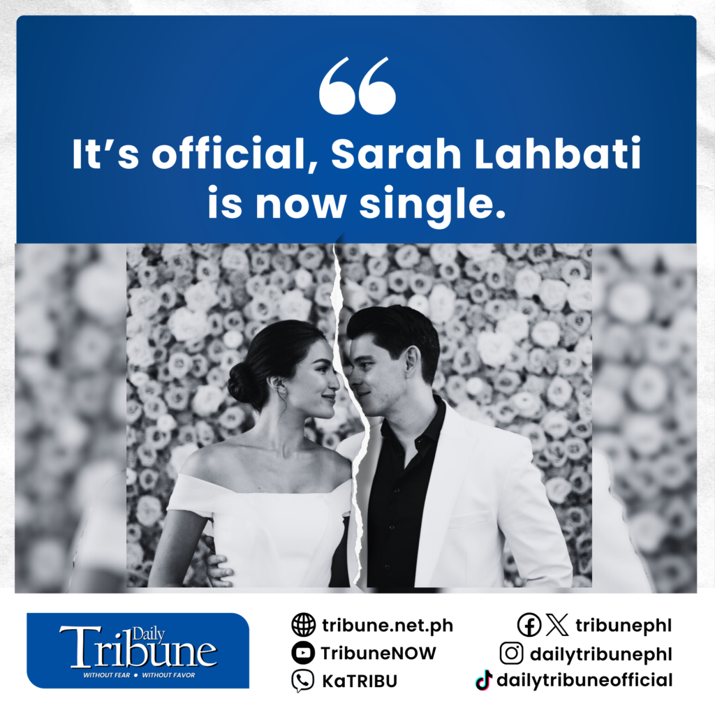 It’s official, Sarah Lahbati is now single.